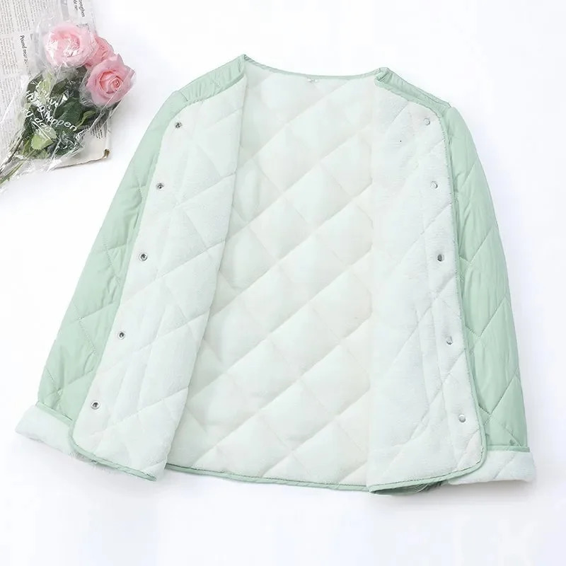 Women Jacket 2023 Autumn Winter Parkas Female CottonPadded Jackets Quilted Light Thin Down Cotton Short Coat Ladies Outwear 240930