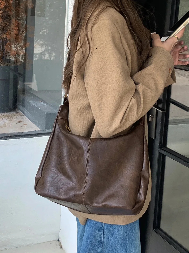 CGCBAG casual beer capacity messenger bag for women fashion women handbag high-quality PU leather handbag 241008