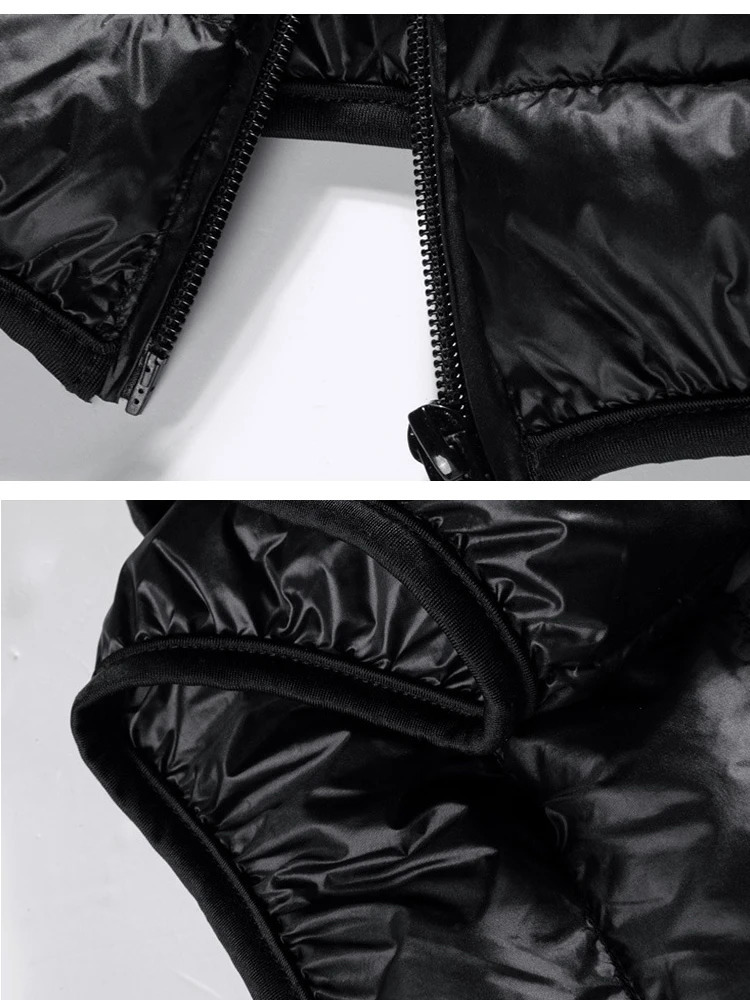 M-6XL mens duck down jacket ultra light spring hooded jacket mens portable jacket waterproof and windproof jacket 240930