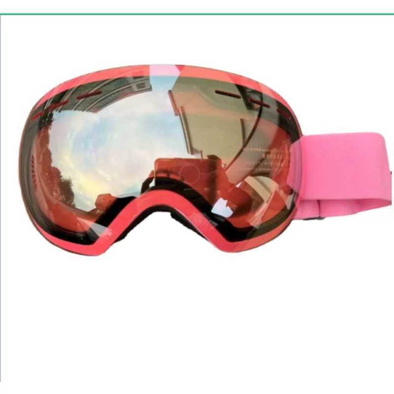 Adult ski goggles double-layer anti fog large cylindrical ski goggles suitable for Myopia skiing equipment CL241010