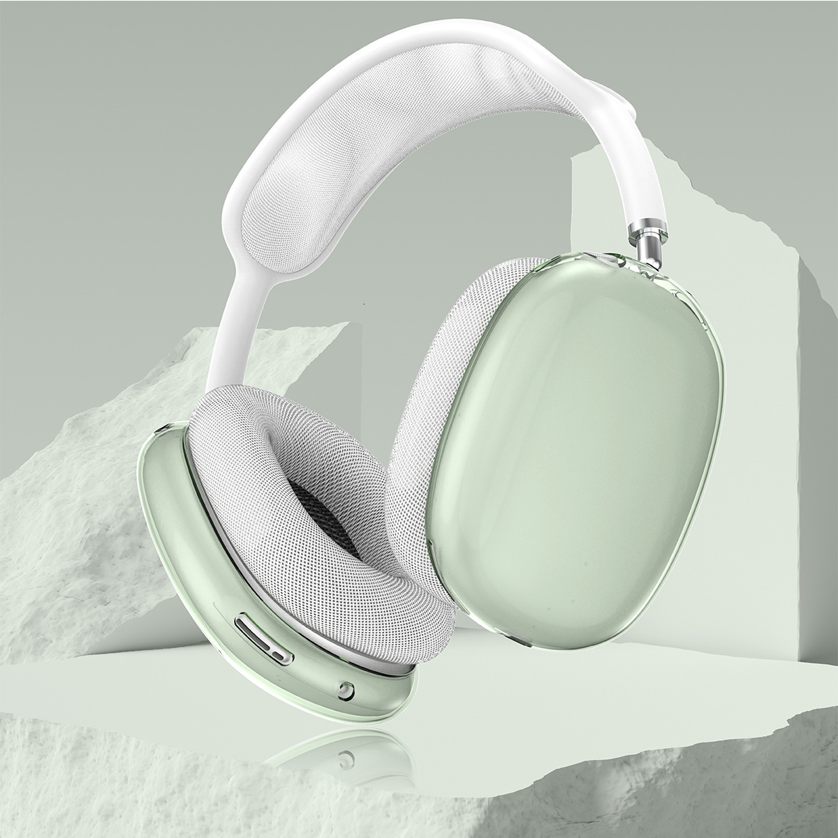 For Airpods Max Cushions Accessories Solid Silicone High Custom Waterproof Protective plastic Headphone Travel Case