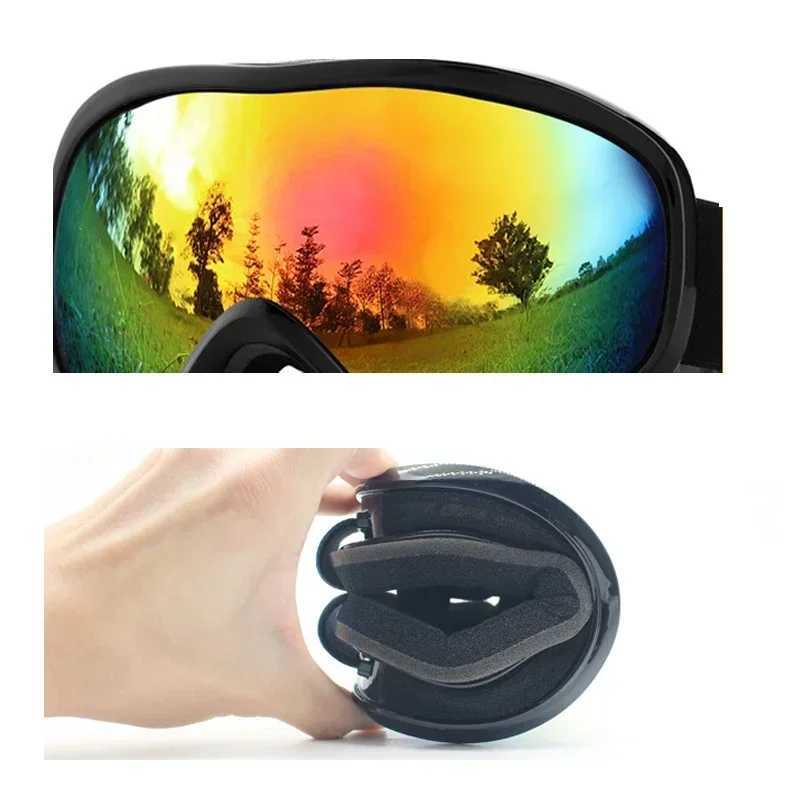 2025 Winter Magnetic Womens Motorcycle Off road Sports Anti fog Mens Skiing Glasses Mountain Womens Snow Google Outdoor Mens Motorcycle Face Mask CL24