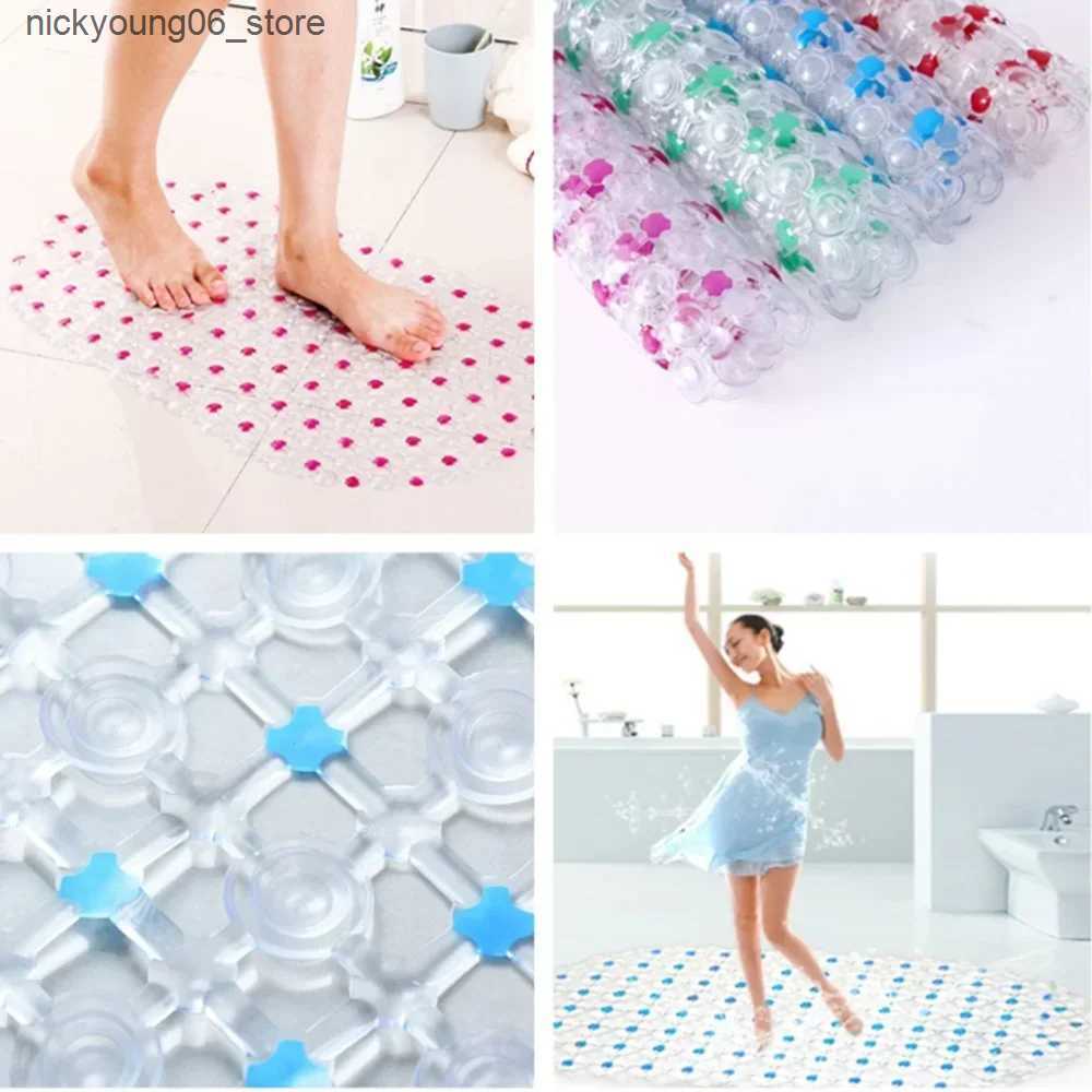 Non-Slip Bath Mats Fashion Bathroom Non-slip Mat Bath Massage Suction Cup Bathtub with Suction Cup Bathroom Mat Large Size Rug Bathroom Supply L240910