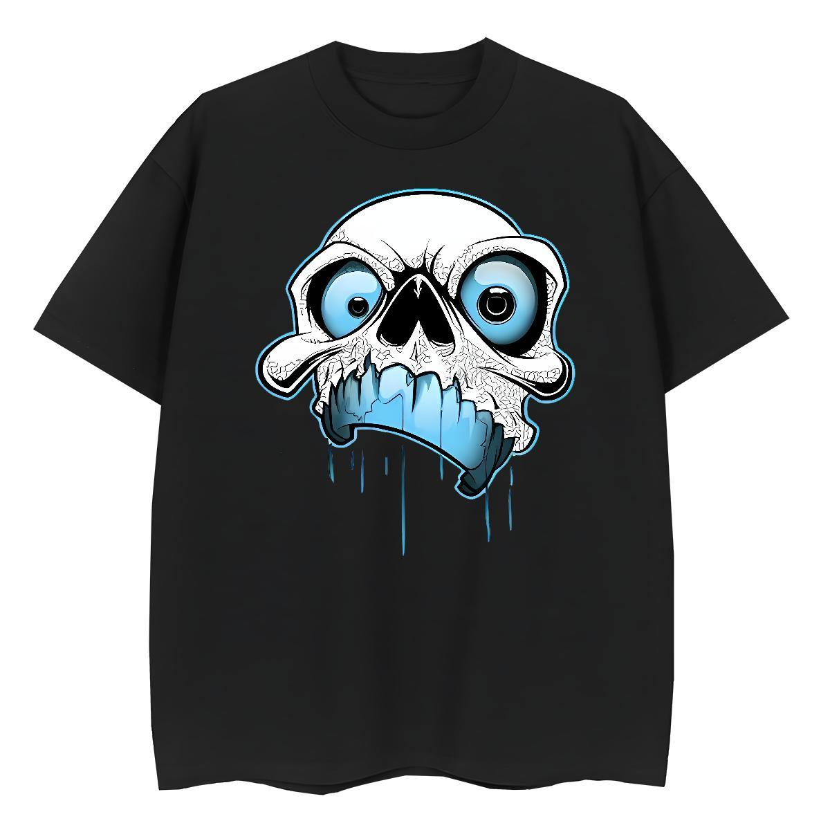 New Arrival Woman T Shirts 230g 100% Cotton Round Neck Short Sleeve Street skull Women Tees Designer Custom Printed Clothes