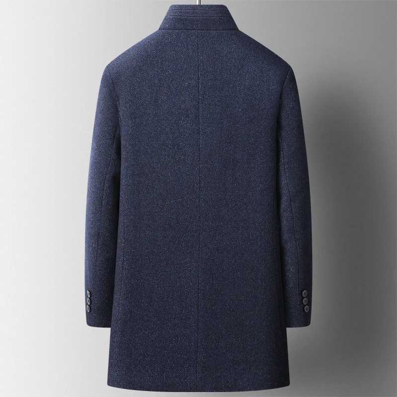 2022 new arrival winter jackets fashion Woolen Coat Mens Casual Wool trench coat Men Dress Jacket men full Size S-3XL LX241010