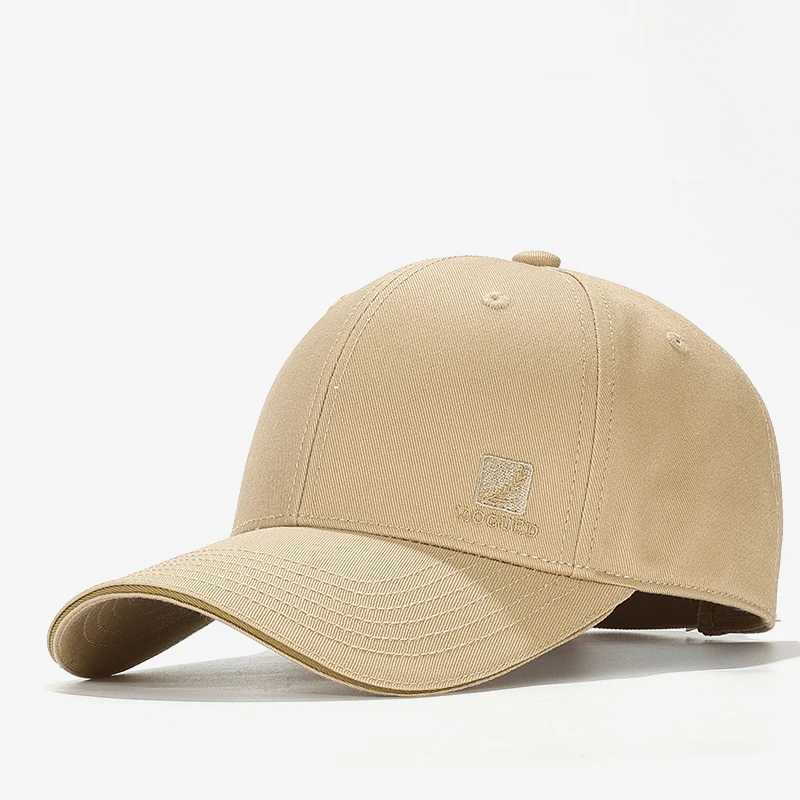 Khaki cotton winter baseball mens and womens sun hats hard structure outdoor sports running truck hats hip-hop dad hats W241010