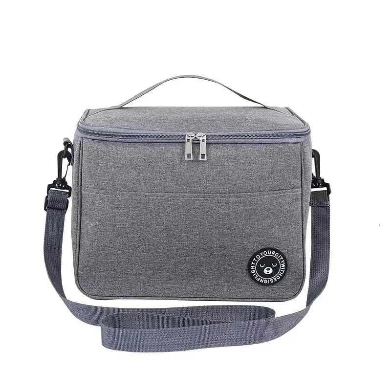 2024 Portable Lunch Bag Food Thermal Box Waterproof Office Cooler Lunchbox With Shoulder Strap Insulated Case 240925