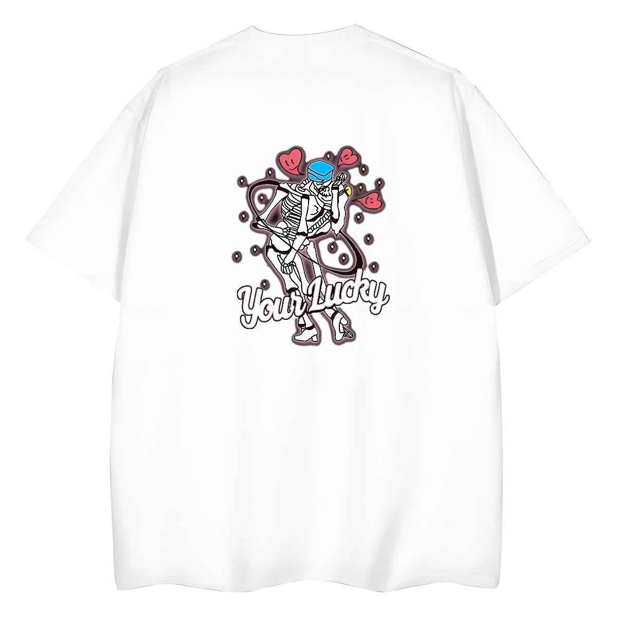 2024 Casual Women T Shirts 230g Cotton Breathable Street skull Couples T Shirts 5A Skull Clothings