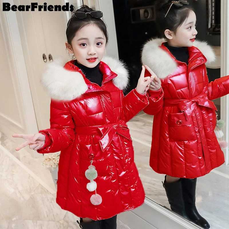 Down Coat New fashion Girl clothes Winter Jacket Warm Clothing Thick Parkas Children snowsuit s Hooded coat Snow Wear Outerwear 3-15Yrs H241010