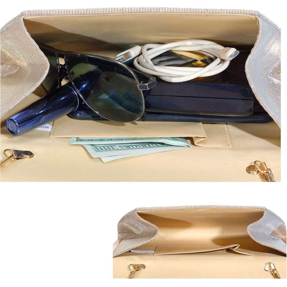 Glitter Clutch Purses for Women Evening Bags Clutches Flap Envelope Handbags Large Wedding Party Prom Purse