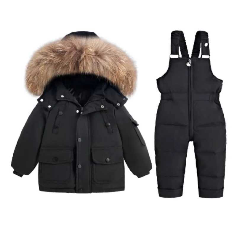 Down Coat Children Winter Down Jacket Jumpsuit Baby Thicken Warm Coat parka Boy clothing Set Snowsuit toddler girl clothes infant overcoat H241010