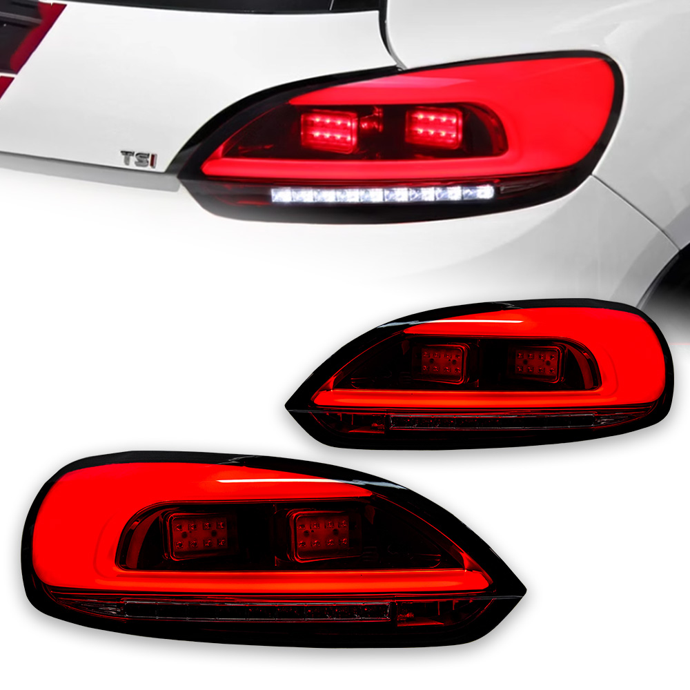 LED Taillight for VW Scirocco 20 09-20 16 LED Tail Lamp Rear Reverse Lamp Fog Brake Dynamic Smoke Turn Light
