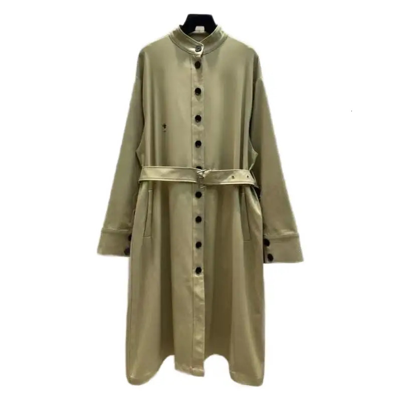 DI * r Womens Coat Apricot Belt Womens Windproof Coat Autumn Winter Coat Womens Windproof Coat Fashion Coat 240927