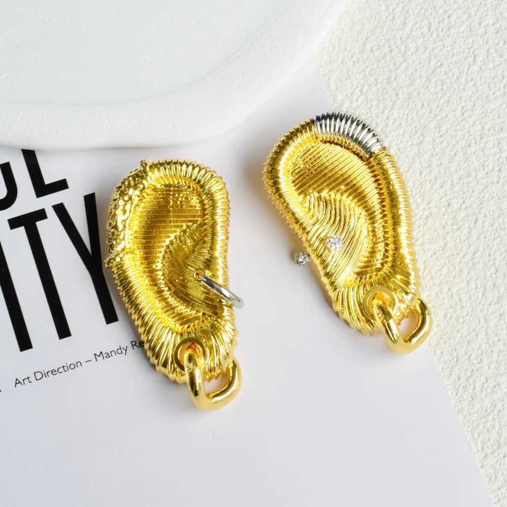 Dangle Chandelier Exaggerated metal gold-plated earrings womens shaped pendant fashionable jewelry vintage statementcessories H241010