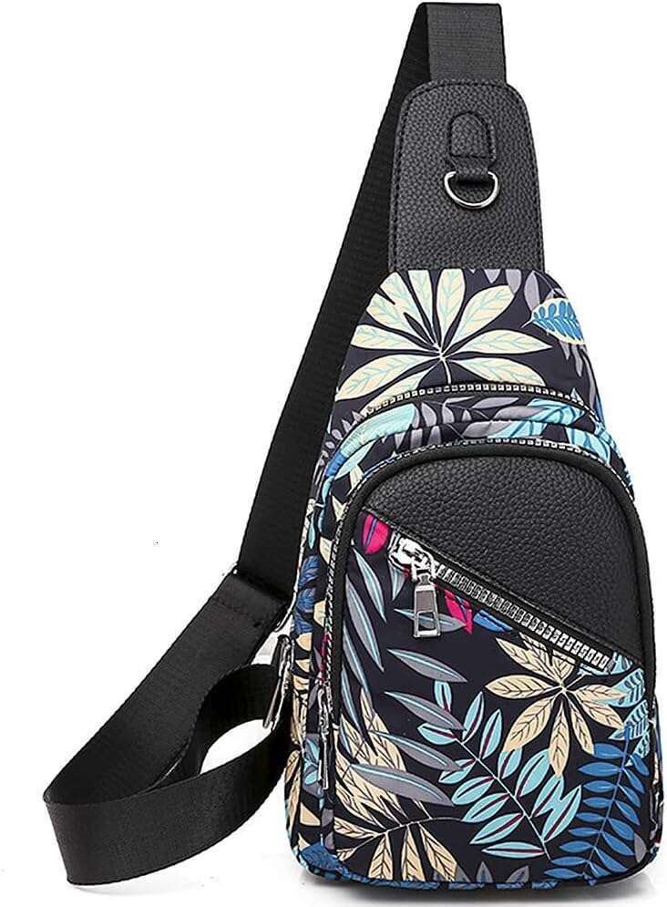Boho Trendy Ethnic Women's Waterproof Sg Backpack Crossbody Shoulder Chest Bag for Travel Hiking Daypack