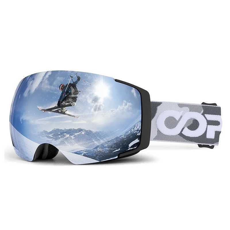 COPOZZ professional magnetic ski goggles adult anti fog ski goggles UV400 protective snowboard goggles CL241010