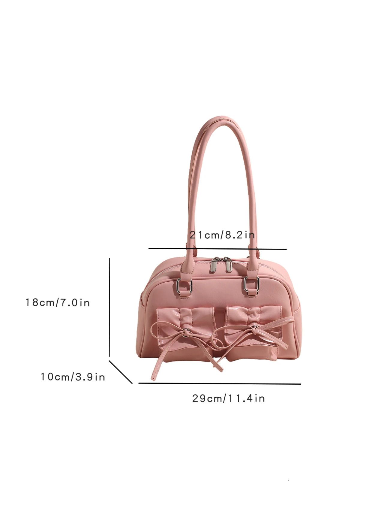 Ballet style shoulder bag bow bottom bag womens bowling bag 241008