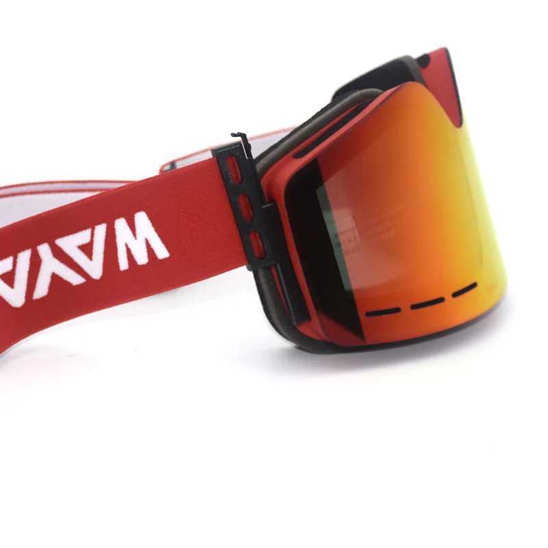 New cylindrical skiing goggles double-layer anti fog magnetic snow goggles outdoor mountain goggles for adults CL241010