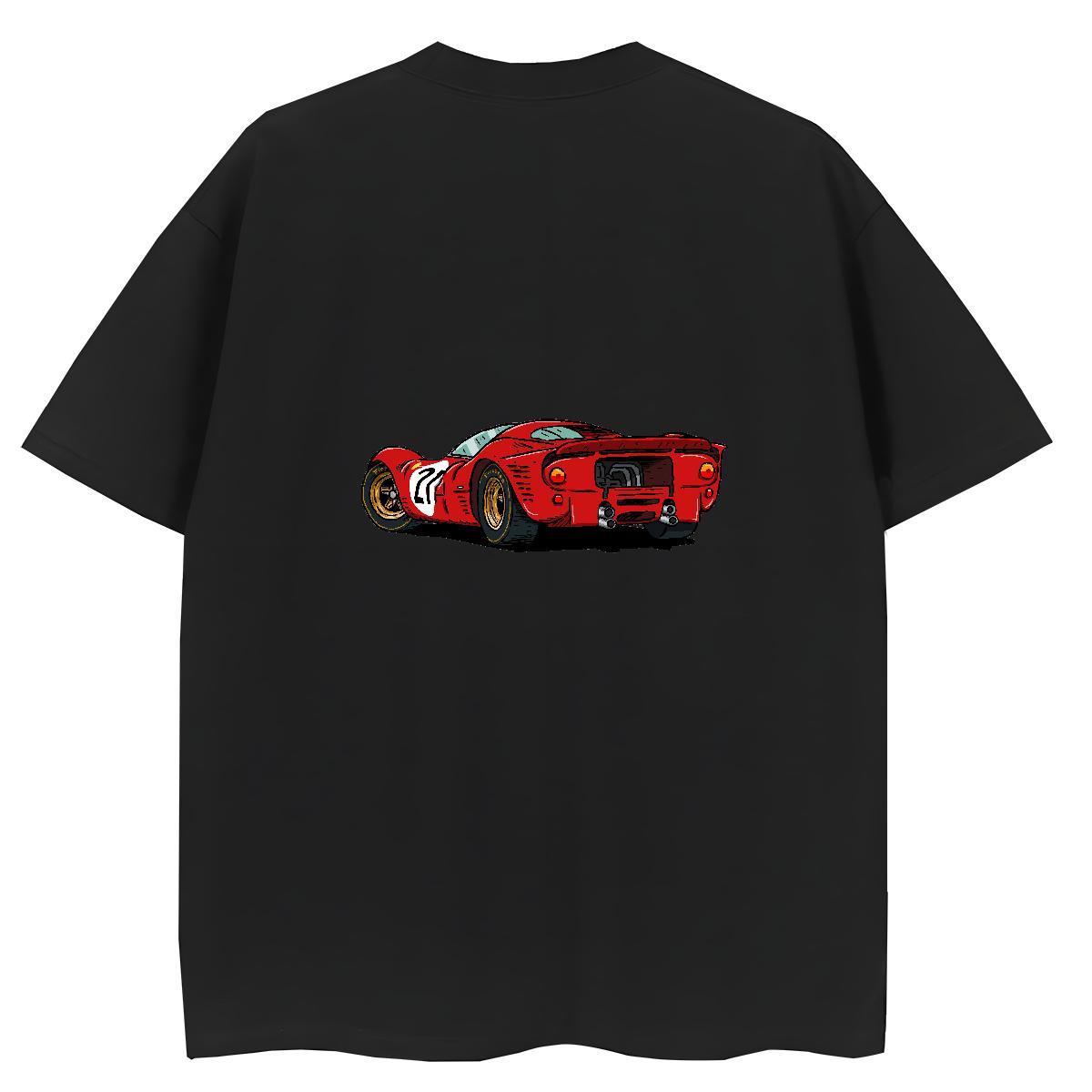 Classic T-Shirts for Women 230g 100% Cotton Breathable Casual Daily Wear car Couples T Shirts Brand DIY Anime Tops Tees