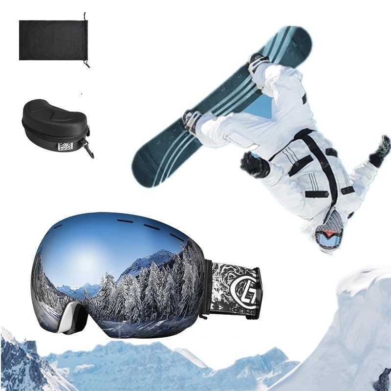 Mountain skiing goggles anti fog goggles mens ski goggles outdoor sports skiing goggles large face mask snow protection tools CL241010