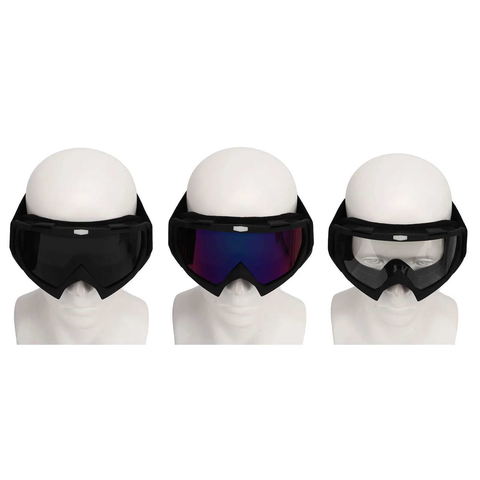 Outdoor skiing goggles sports bike windproof goggles off-road bike dustproof goggles matte black frame snow goggles CL241010