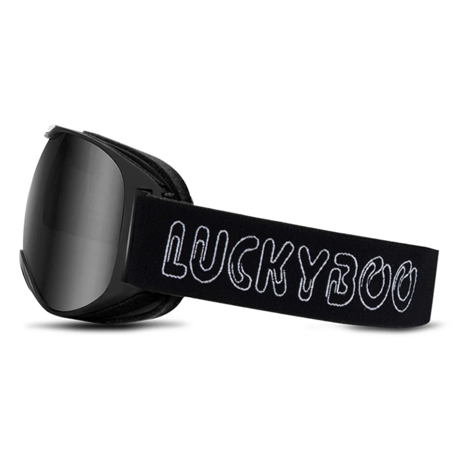 LUCKYBOO L1 childrens skiing goggles UV protection dual anti fog lenses large field of view with adjuster CL241010