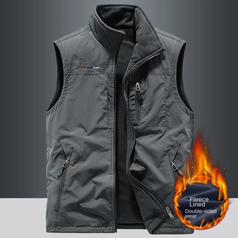 Outdoors Gilet Men Casual Heated Vest Man Plus Size Body Warmer Hiking Clothing Thermal Fashion Mens Heating Winter Coat 241007