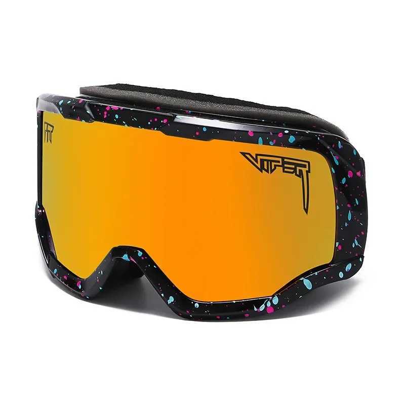 Best Fashion Mirror Viber Anti fog Outdoor Sports Ski Goggles with Ski Dual Lens Snow Goggles CL241010