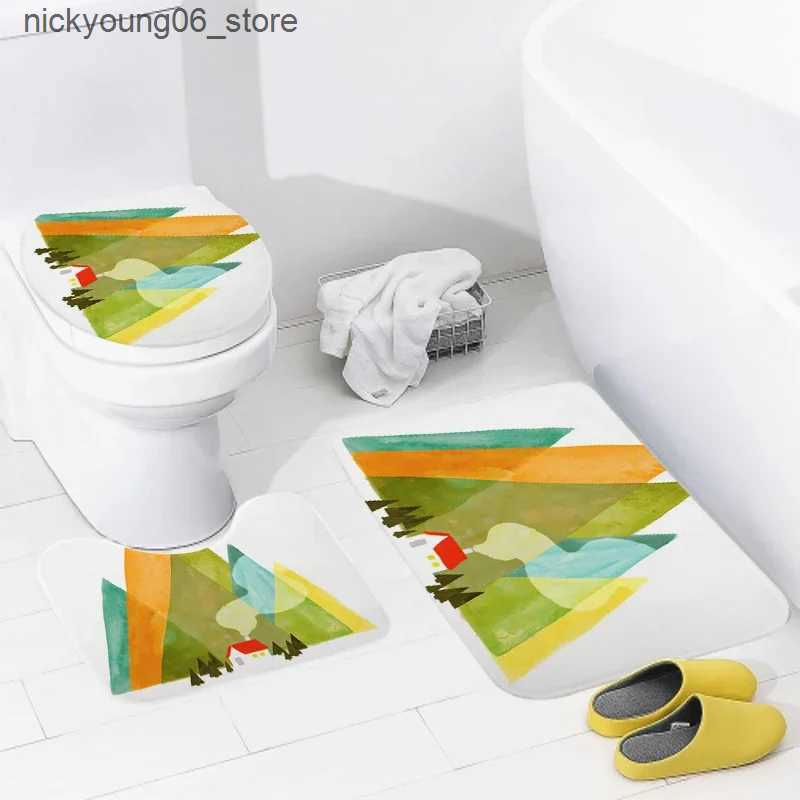 Non-Slip Bath Mats home bathroom floor mats Anime animal style Bath Foot mat modern bathroom accessories rug Toilet mat Bathtub anti-slip carpet L2409