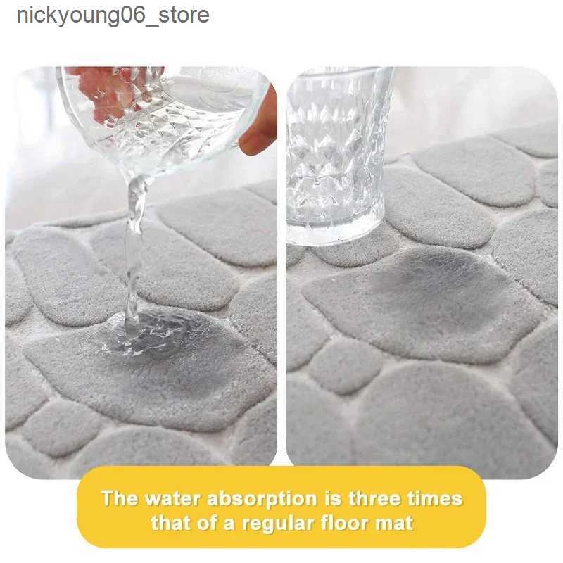 Non-Slip Bath Mats 3pcs/set Bathroom Rug Set Non-Slip Absorbent Shower Pad Soft Memory Foam Toilet Mat U Shaped Carpet Rectangle Floor Bath Mat L24091