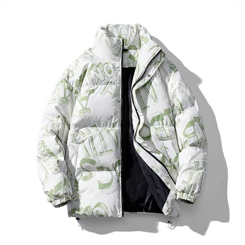 Men's Down Parkas Winter Oversize Camouflage Winter Coat Mens Korean Style Men Harajuku Warm Parkas Camouflage 2024 New Puffer Jacket Y2410099C05