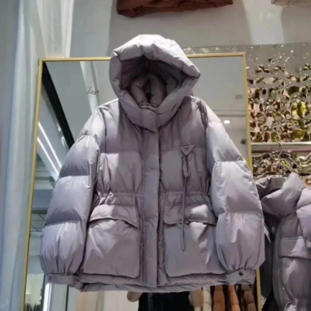 Puffer Coats Womens Jacket Hooded Short Coat Womens Winter Windproof Loose Warm Womens Coat Fashion Coat 241007