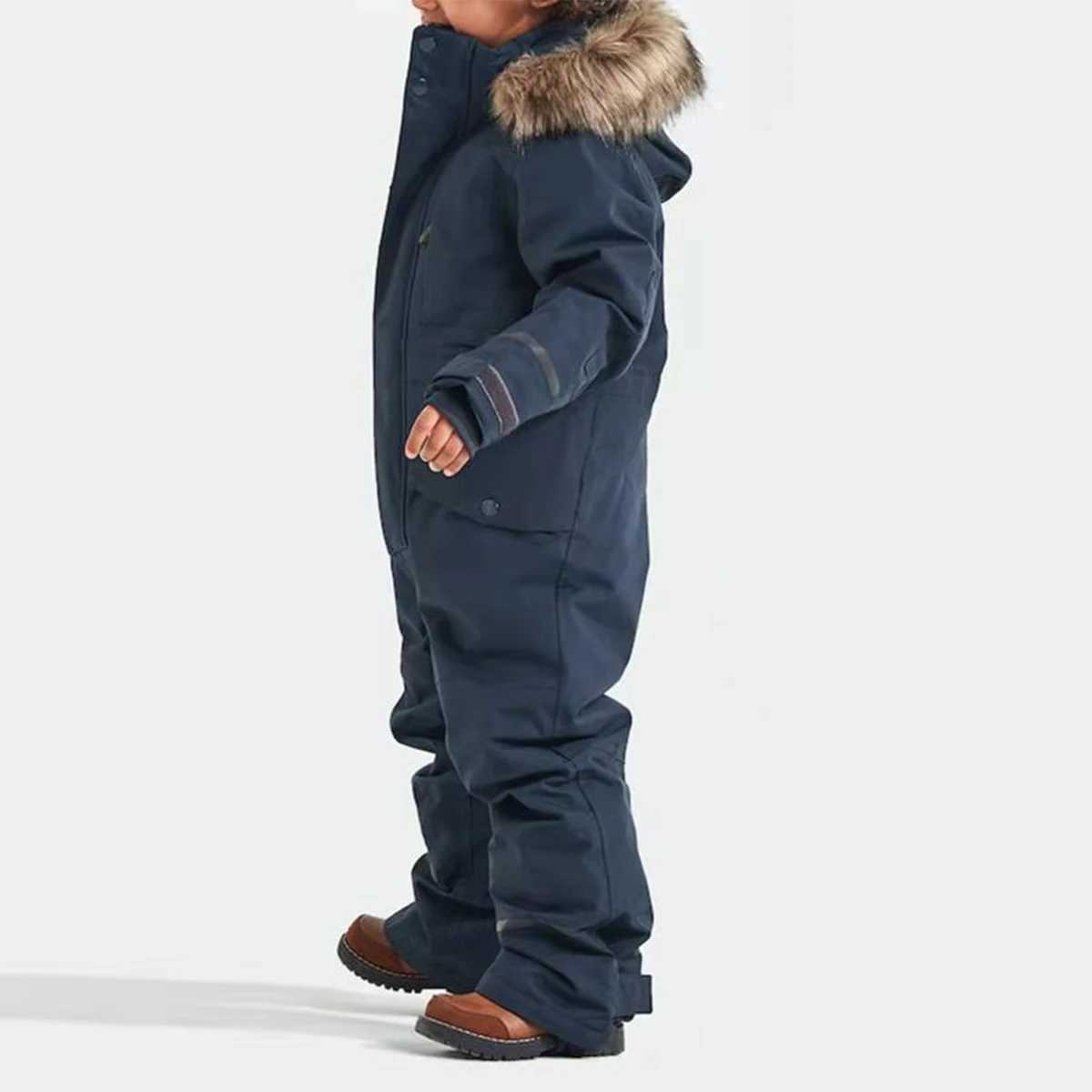 Down Coat Childrens Ski Jumping Set for Boys and Girls Autumn Windproof and Warm Outdoor Wool Jacket Pants Ski Board Set H241010