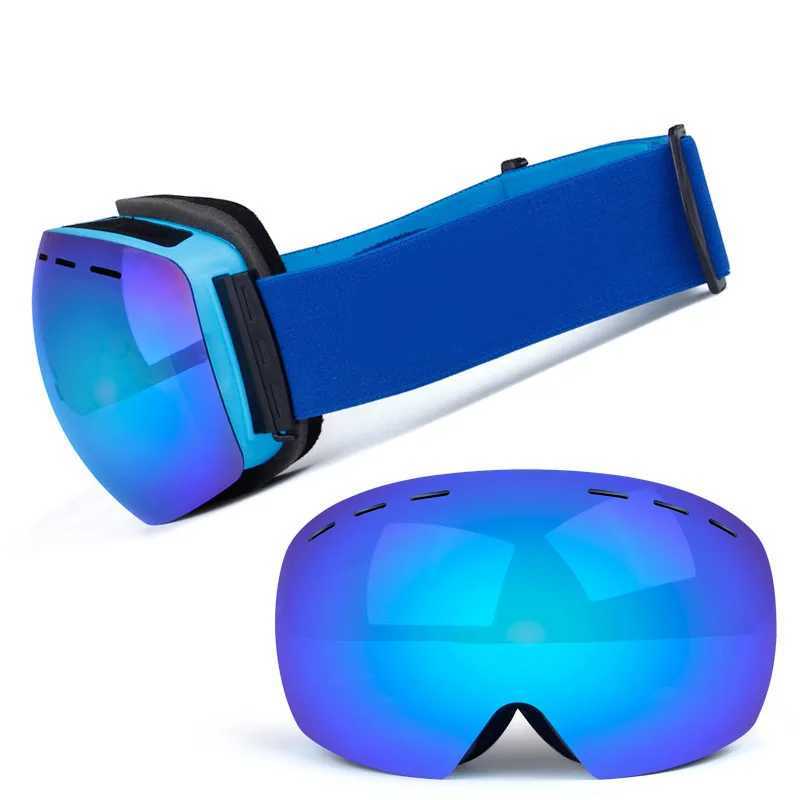 Factory direct sales photochromic ski board winter anti fog skiing goggles CL241010