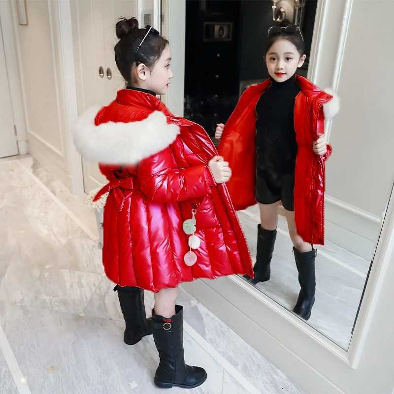 Down Coat New fashion Girl clothes Winter Jacket Warm Clothing Thick Parkas Children snowsuit s Hooded coat Snow Wear Outerwear 3-15Yrs H241010