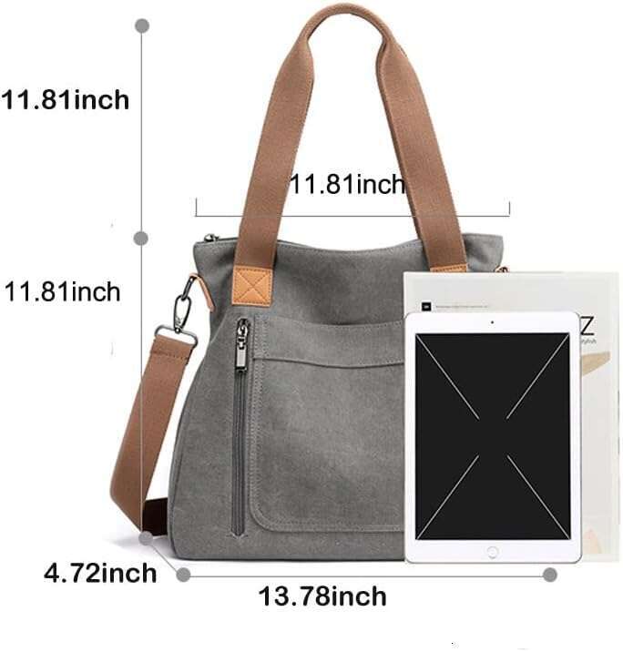 Women Canvas Shoulder bags Hobo Tote Casual Satchel Handbags Crossbody Shopper Bags