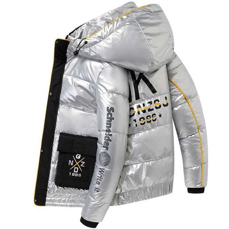 Men's Down Parkas Mens cotton winter jacket mens Tn jacket fashionable mens hooded mens casual jacket Y241009HVQ0