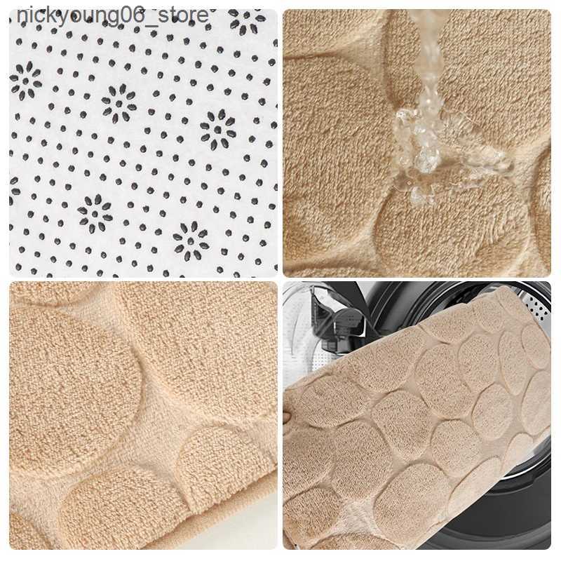 Non-Slip Bath Mats Bathroom RugL-Shaped Bath MatNon Slip Corner Shower MatWater Absorbent Soft Bath RugWashable Rug Carpet for Square Shower L240910
