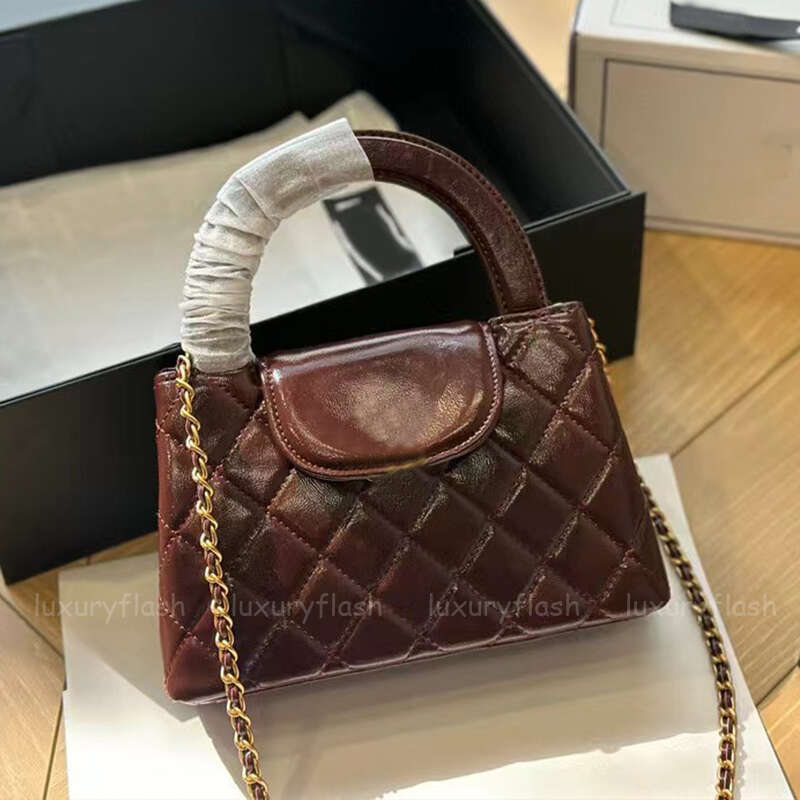 Sacs fourre-tout pour femmes sacs de main de créateur bordeaux sacs de body en cuir authentique en cuir élégant manchette de mouton de mouton 20c