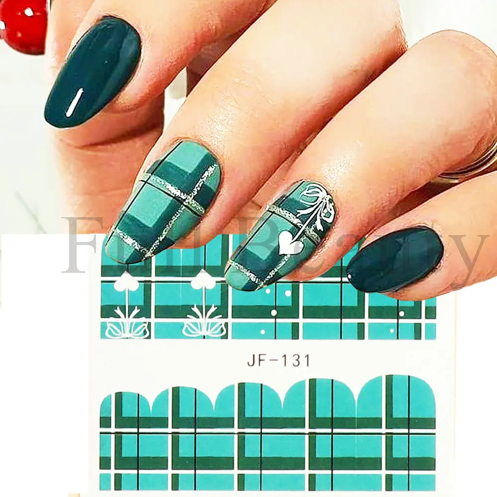 12 Christmas nail art stickers wool plain weave snowflake winter theme water decoration stickers handmade decoration GLJ21-132 241008