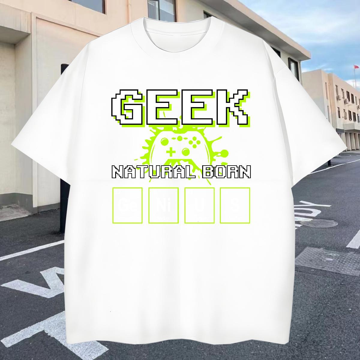 Loose T Shirts Men 230g Pure Cotton letter Street wear Hip Hop Custom Printing Breathable Soft Men Tops Tees Free Shipping Wear