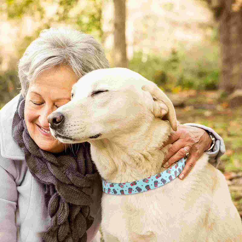 Dog Collars Pet Collar Supple For Dogs Soft Cat Puppy Printed Decorative Large Portable