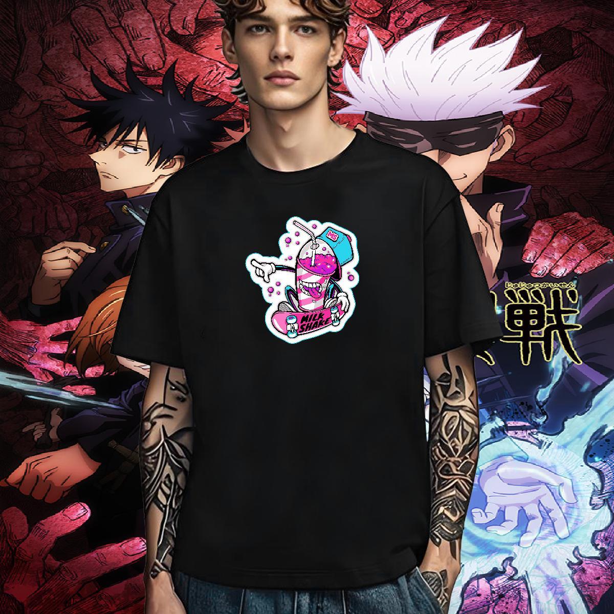 TOP Quality Men T Shirts 100% Cotton 230g skateboarding Street White Plus Size Short Sleeve Soft Men Tshirts DIY Tee Shirt