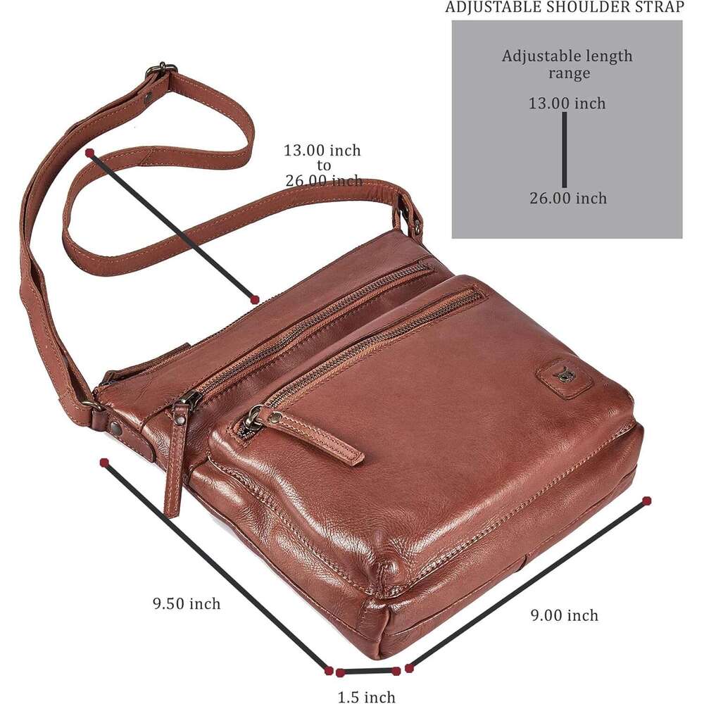Small Crossbody Bags for Women Real Leather Purse Handbags Crossover Over the Shoulder Pocketbook