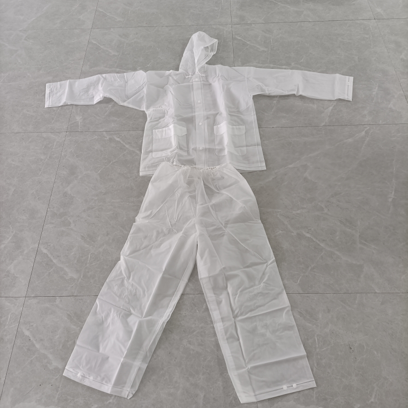 Durable Adult Raincoat Set with Waterproof Material