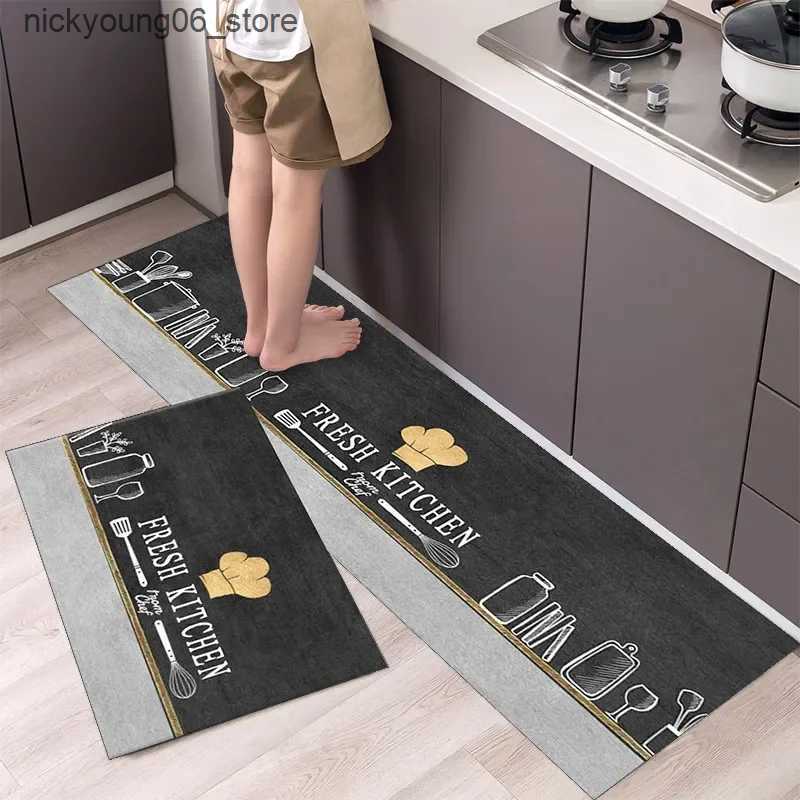 Non-Slip Bath Mats Non-slip Kitchen Carpets for Living Room Long Area Rug Kitchen Floor Mat Carpets Entrance Door Mat Hom L240910