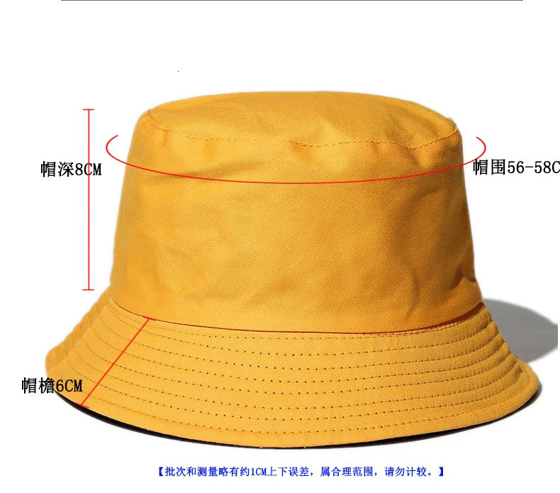 Womens solid Panama hat singlesided woven fishing spring and summer fishermans black red pink bucket 241009