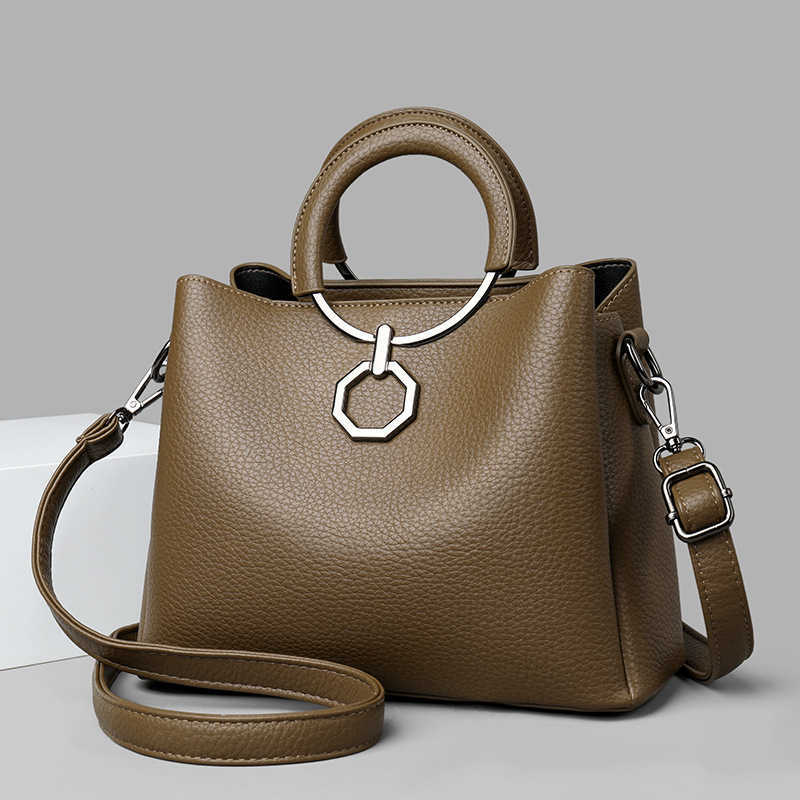 CMM Womens New Atmosphere Middle Aged Womens Moms Bag Versatile Multi Layered Crossbody Large Capacity Handbag