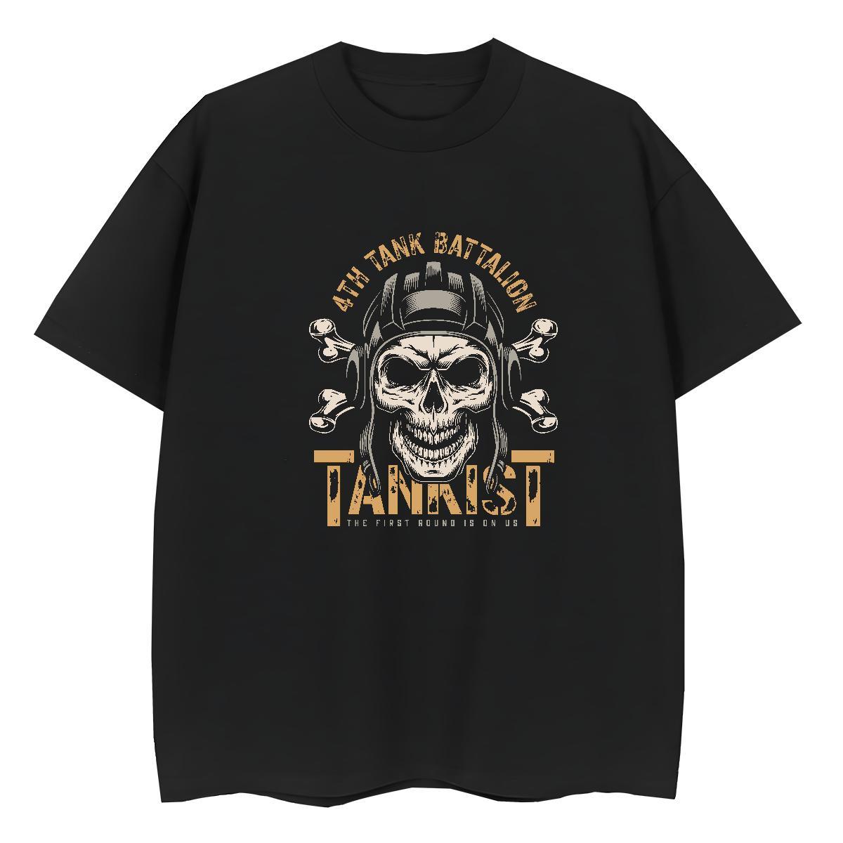 Factory Direct T Shirts Women 230g 100% Cotton Breathable Short Sleeve Spring Summer skull Couples T Shirts High quality DIY Logo Clothes Shirt