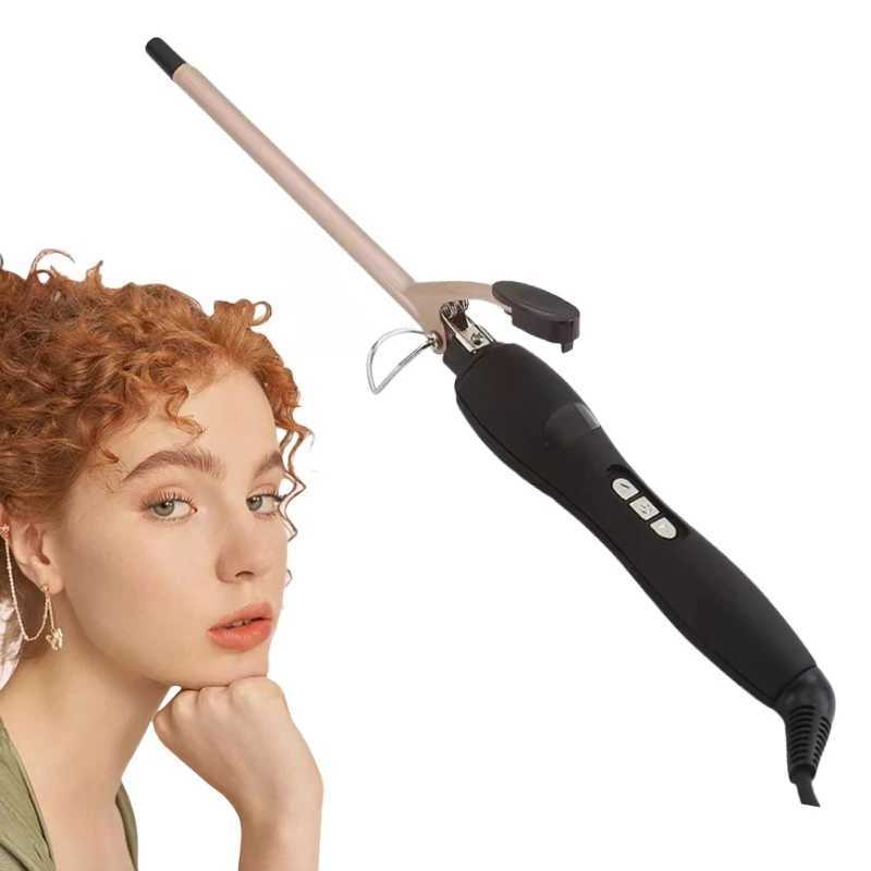Mini Hair Curler 9mm Curling Iron Professional Curly Tongs Small Diameter Curlers Ceramic Hair Curlers Womans 50W Curling WandXJ241010